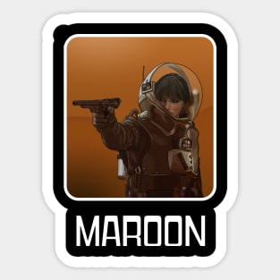 Maroon (Understated) Sticker